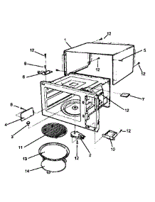 02 - Cavity Assy parts for Amana Microwave RMC800E / P1180501M from AppliancePartsPros.com