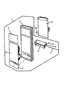 04 - Control Panel Assy parts for Amana Microwave RMC800W / P1180502M from AppliancePartsPros.com