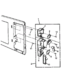07 - Switch Assy parts for Amana Microwave RMC800W / P1180502M from AppliancePartsPros.com