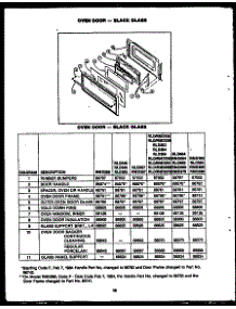04 - Oven Door - Black Glass parts for Amana Range RMD339 from AppliancePartsPros.com