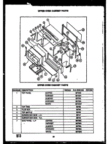 03 - Upper Oven Cabinet Parts parts for Amana Range RMD399 from AppliancePartsPros.com