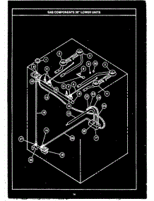 04 - Gas Components 30`` Lower Units parts for Amana Range RMR340 from AppliancePartsPros.com
