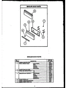 03 - Broiler Door Parts parts for Amana Range RMR364 from AppliancePartsPros.com