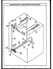 05 - Gas Compnt 30`` Lw Units With Elec Ign parts for Amana Range RMR364 from AppliancePartsPros.com
