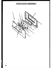 07 - Oven Door Assy parts for Amana Range RMS346 from AppliancePartsPros.com
