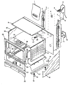 03 - Cabinet Assy parts for Amana Range RMS363UW / P1143001N W from AppliancePartsPros.com