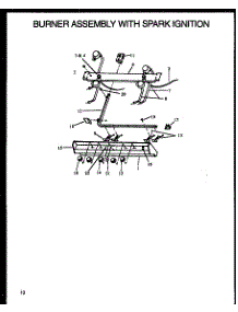 03 - Burner Assy With Spark Ignition parts for Amana Range RMS379 from AppliancePartsPros.com