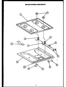 06 - Sealed Burner Components parts for Amana Range RMT-370 from AppliancePartsPros.com