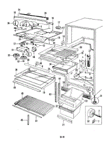 03 - Fresh Food Compartment parts for Magic Chef Refrigerator RNB17EN-3A / 5C77B from AppliancePartsPros.com