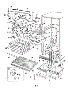 03 - Fresh Food Compartment parts for Magic Chef Refrigerator RNB23EN-3A / 5C80A from AppliancePartsPros.com