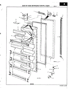 04 - Fresh Food Door parts for Magic Chef Refrigerator RNC20AA-3A / 2L46A from AppliancePartsPros.com