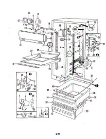 03 - Fresh Food Compartment parts for Magic Chef Refrigerator RNC20EN-3A / 5M67A from AppliancePartsPros.com