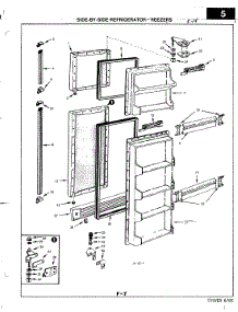 02 - Freezer Door parts for Magic Chef Refrigerator RNC22AY-3A / 2L47A from AppliancePartsPros.com