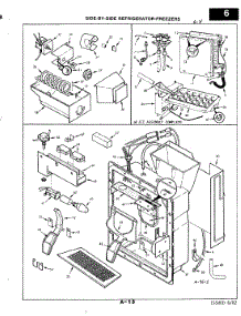 06 - Water & Ice Dispenser parts for Magic Chef Refrigerator RND22AA-3A / 2L48A from AppliancePartsPros.com
