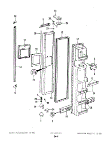 02 - Freezer Door parts for Magic Chef Refrigerator RND22AN-3A / 4N52B from AppliancePartsPros.com