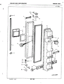 02 - Freezer Door parts for Magic Chef Refrigerator RND24AA-3A / 3M54B from AppliancePartsPros.com