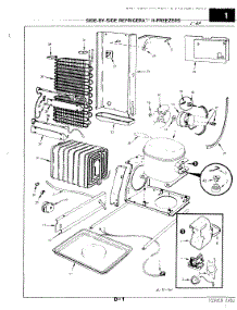 05 - Unit Compartment & System parts for Magic Chef Refrigerator RND24AA-3A / 3M54B from AppliancePartsPros.com