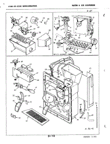 06 - Water & Ice Dispenser parts for Magic Chef Refrigerator RND24AA-3A / 3M54B from AppliancePartsPros.com