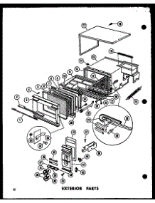 02 - Exterior Parts parts for Amana Microwave RR-4 / P7110002M from AppliancePartsPros.com
