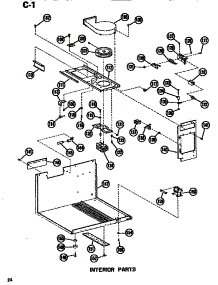 04 - Interior parts for Amana Microwave RR54 / P7149002M from AppliancePartsPros.com