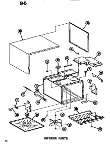 03 - Interior parts for Amana Microwave RR54 / P7149001M from AppliancePartsPros.com