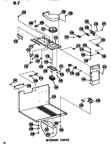 04 - Interior parts for Amana Microwave RR54 / P7149001M from AppliancePartsPros.com