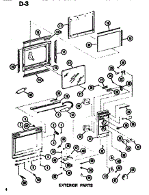 02 - Exterior parts for Amana Microwave RR54D / P7149005M from AppliancePartsPros.com