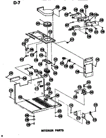 04 - Interior parts for Amana Microwave RR54D / P7149005M from AppliancePartsPros.com