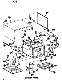 03 - Interior parts for Amana Microwave RR54D / P7149004M from AppliancePartsPros.com