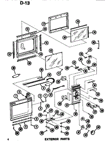 02 - Exterior parts for Amana Microwave RR54D / P7338701M from AppliancePartsPros.com