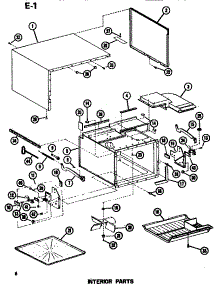 03 - Interior parts for Amana Microwave RR54D / P7338701M from AppliancePartsPros.com