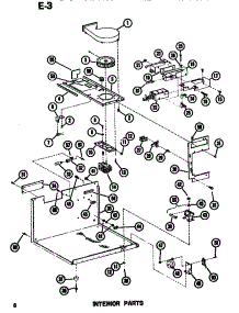 04 - Interior parts for Amana Microwave RR54D / P7338701M from AppliancePartsPros.com
