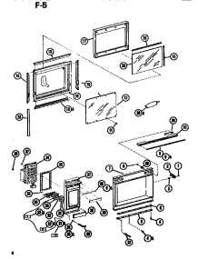 02 - Exterior parts for Amana Microwave RR56 / P7311603M from AppliancePartsPros.com