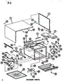 03 - Interior parts for Amana Microwave RR56 / P7311603M from AppliancePartsPros.com