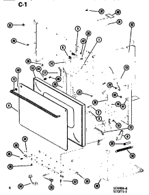 02 - Exterior parts for Amana Microwave RR57D / P7399501M from AppliancePartsPros.com