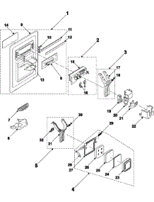 02 - Fountain parts for Samsung Refrigerator RS2520SW from AppliancePartsPros.com