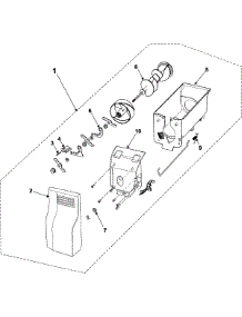 07 - Ice Bin parts for Samsung Refrigerator RS253BASB from AppliancePartsPros.com