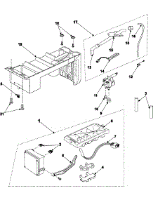 08 - Icemaker parts for Samsung Refrigerator RS2545SH from AppliancePartsPros.com