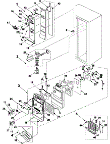 10 - Refrigerator Compartment parts for Samsung Refrigerator RS2545SH from AppliancePartsPros.com
