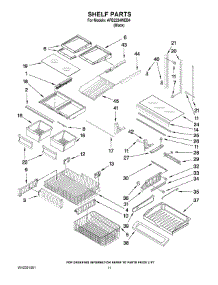 07 - Shelf Parts parts for Maytag Refrigerator AFB2234WEB4 from AppliancePartsPros.com