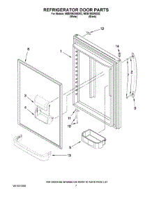 05 - Refrigerator Door Parts parts for Maytag Refrigerator MBB1953WEW2 from AppliancePartsPros.com