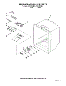 04 - Refrigerator Liner Parts parts for Maytag Refrigerator MBB1957WEB1 from AppliancePartsPros.com