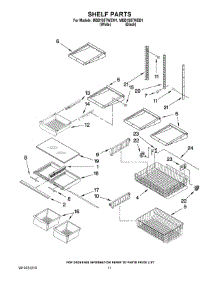 07 - Shelf Parts parts for Maytag Refrigerator MBB1957WEB1 from AppliancePartsPros.com