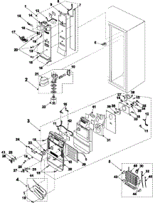 10 - Refrigerator Compartment parts for Samsung Refrigerator RS2622SW from AppliancePartsPros.com