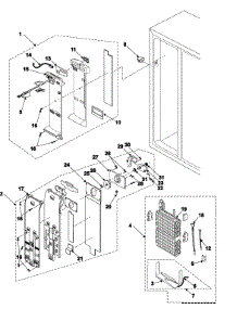 03 - Freezer Compartment parts for Samsung Refrigerator RS2622SW/XAA from AppliancePartsPros.com