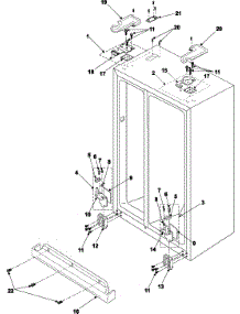 06 - Hinges parts for Samsung Refrigerator RS2622SW/XAA from AppliancePartsPros.com