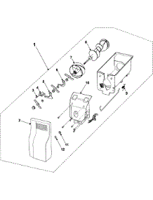 06 - Ice Bin parts for Samsung Refrigerator RS2623SH from AppliancePartsPros.com