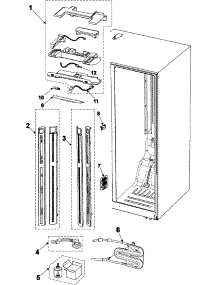 09 - Refrigerator Compartment parts for Samsung Refrigerator RS2623SH from AppliancePartsPros.com