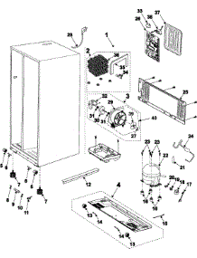 09 - Machine Compartment-Compressor parts for Samsung Refrigerator RS2623WW from AppliancePartsPros.com
