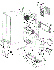 09 - Machine Compartment-Compressor parts for Samsung Refrigerator RS2624WW/XAA from AppliancePartsPros.com